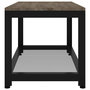 Voir la diapositive 4 : VIDAXL Table basse Gris et noir 90x45x45 cm MDF et fer