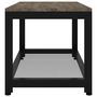 Voir la diapositive 4 : VIDAXL Table basse Gris et noir 90x45x45 cm MDF et fer