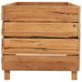 Voir la diapositive 4 : VIDAXL Lit sureleve 150x40x38 cm bois de teck recycle et acier