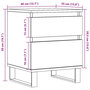 Voir la diapositive 6 : VIDAXL Tables de chevet 2 pcs vieux bois 40x35x50 cm bois d'ingenierie