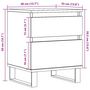 Voir la diapositive 6 : VIDAXL Tables de chevet 2 pcs vieux bois 40x35x50 cm bois d'ingenierie