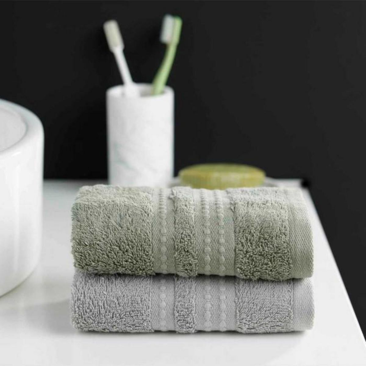 Paris Prix Serviette d'Invité  Excellence  30x50cm Vert Sauge