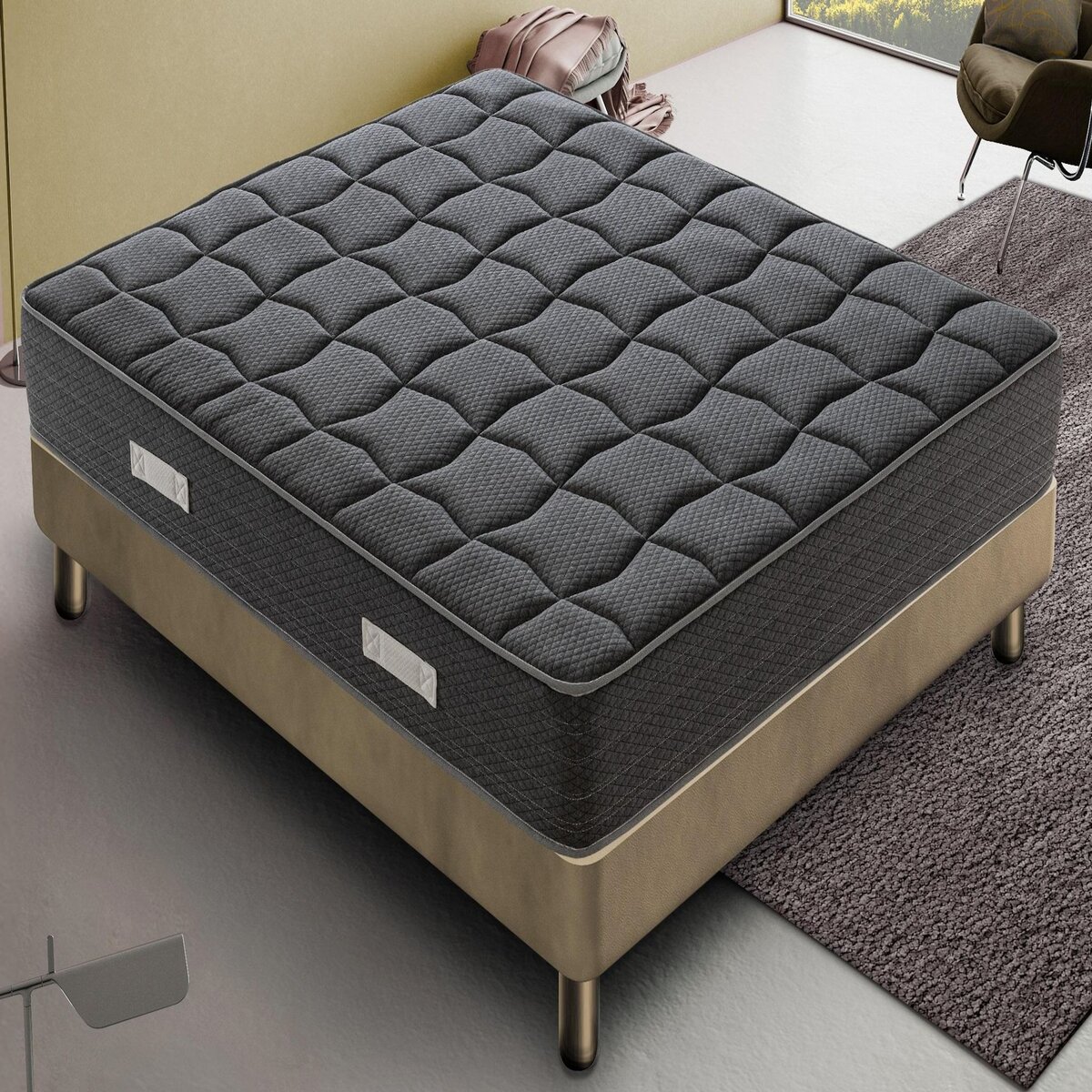 ILOVESLEEP Matelas Mousse BLACKMOON - Accueil Mémoire De Forme - Epaisseur 20 Cm