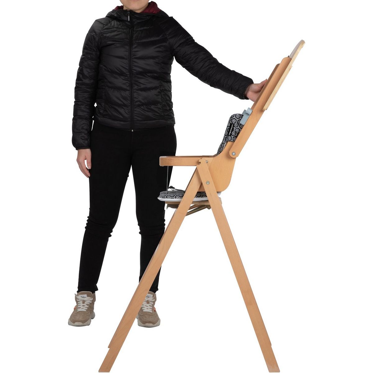 Bebe Confort Chaise haute pliable en bois - Nordik