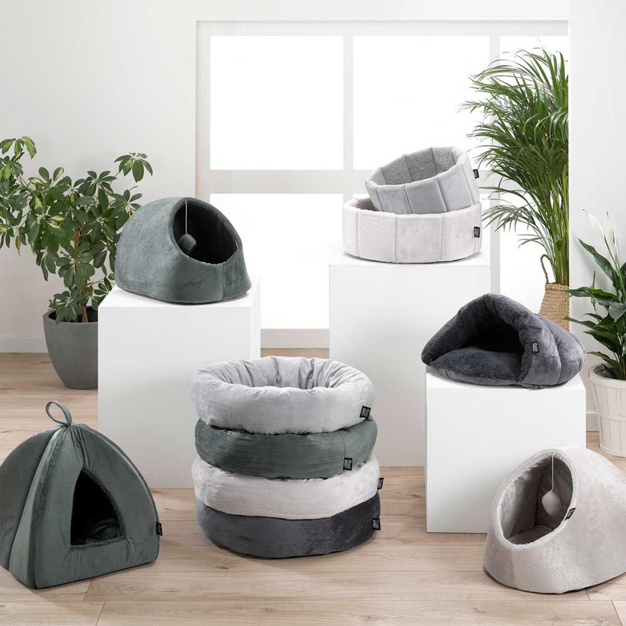 Voir la diapositive 4 : LOVE STORY Tente pour chat  sweet cat  38cm vert foncé