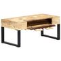 Voir la diapositive 2 : VIDAXL Table basse Style cassette 100x52x45 cm Bois de manguier massif