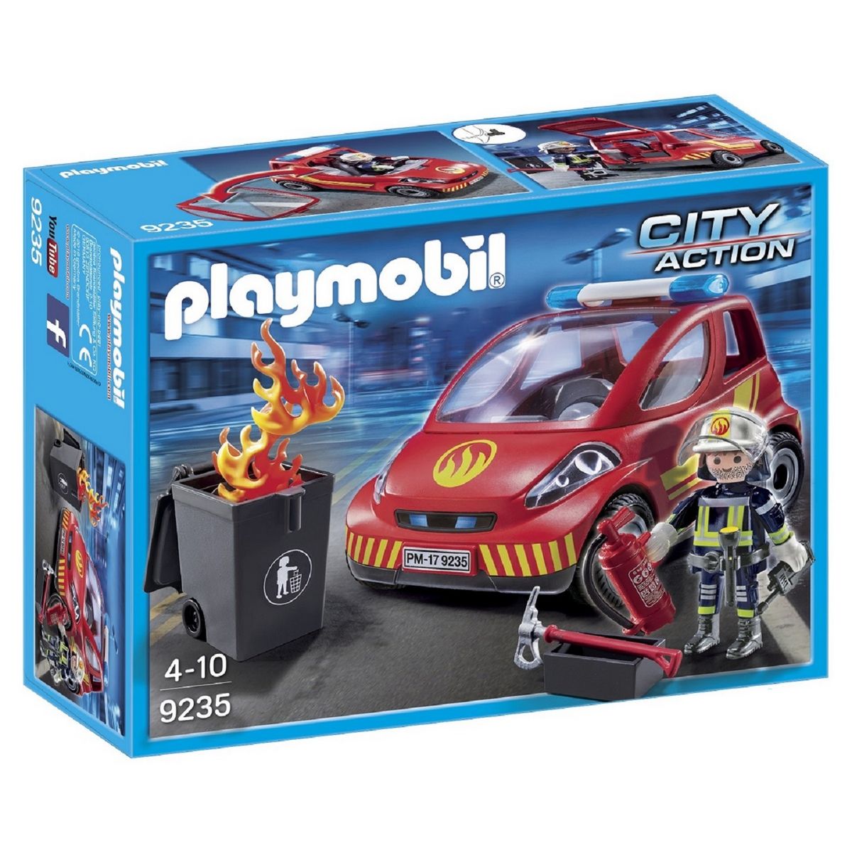 PLAYMOBIL  9235 City action - Pompier + véhicule intervention  