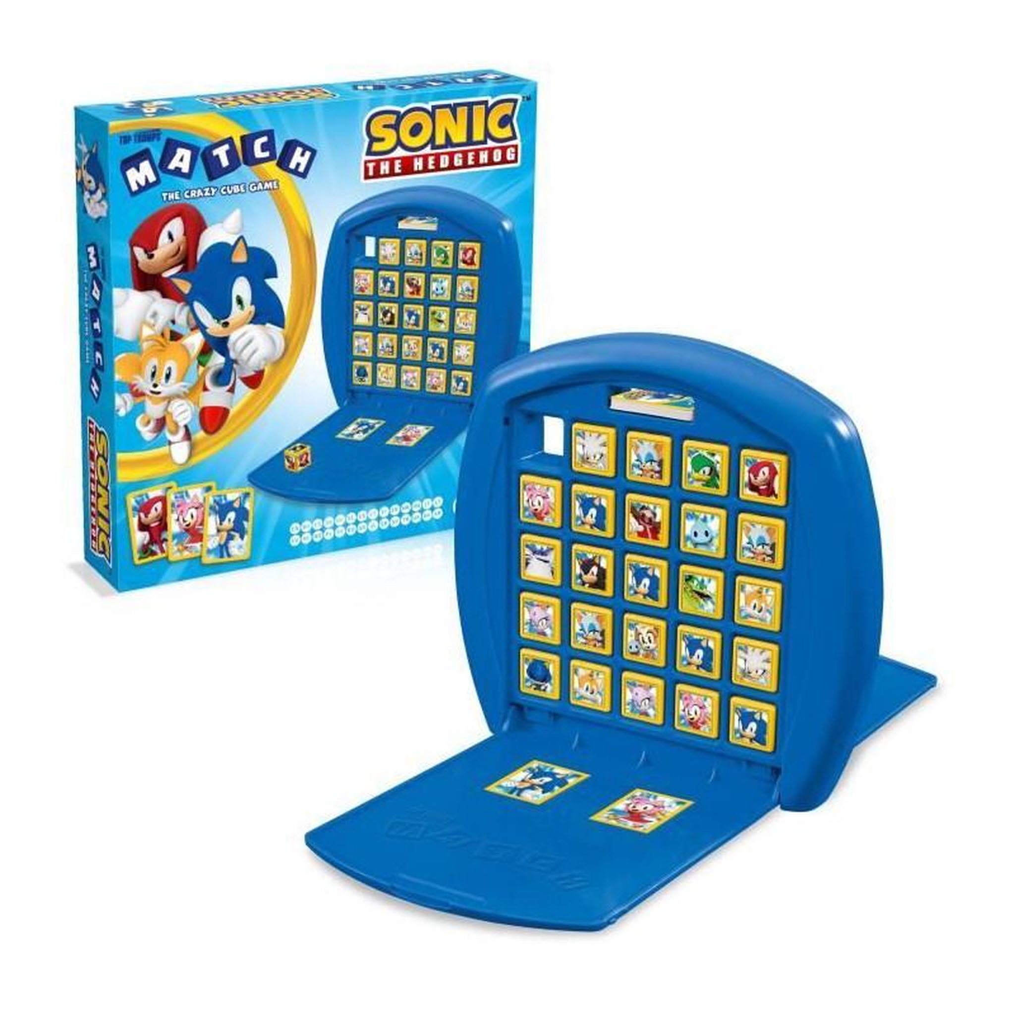 Voir la diapositive 2 : Winning Moves Match Sonic the Hedgehog - Jeu de société - WINNING MOVES - Jeu d'observation et de tactique avec les personnages du Jeu vidé