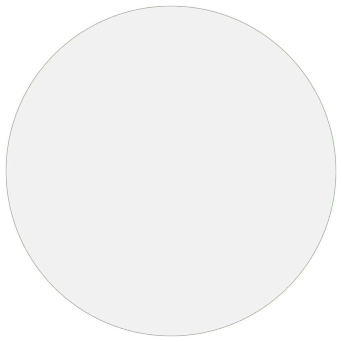 VIDAXL Protecteur de table transparent Ø 110 cm 1,6 mm PVC