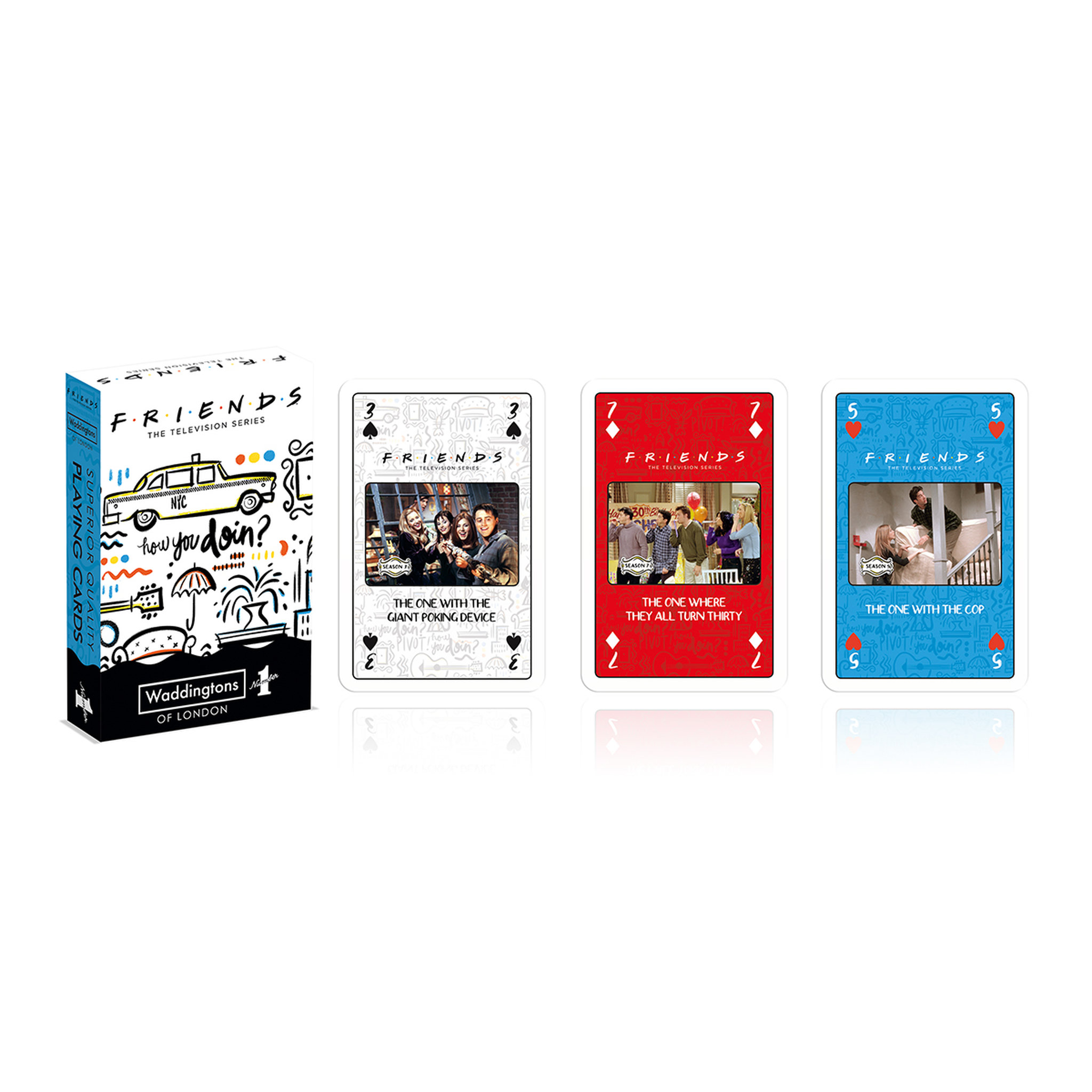 Voir la diapositive 4 :  WINNING MOVES Jeu de 54 cartes Friends 