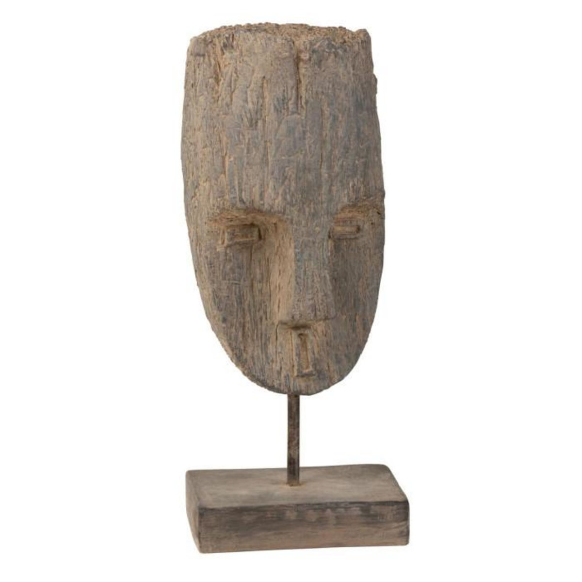 Paris Prix Statue Tête sur Pied  Ethnique  68cm Naturel