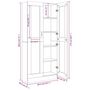 Voir la diapositive 6 : VIDAXL Armoire a vitrine Chene fume 82,5x30,5x185,5 cm Bois ingenierie