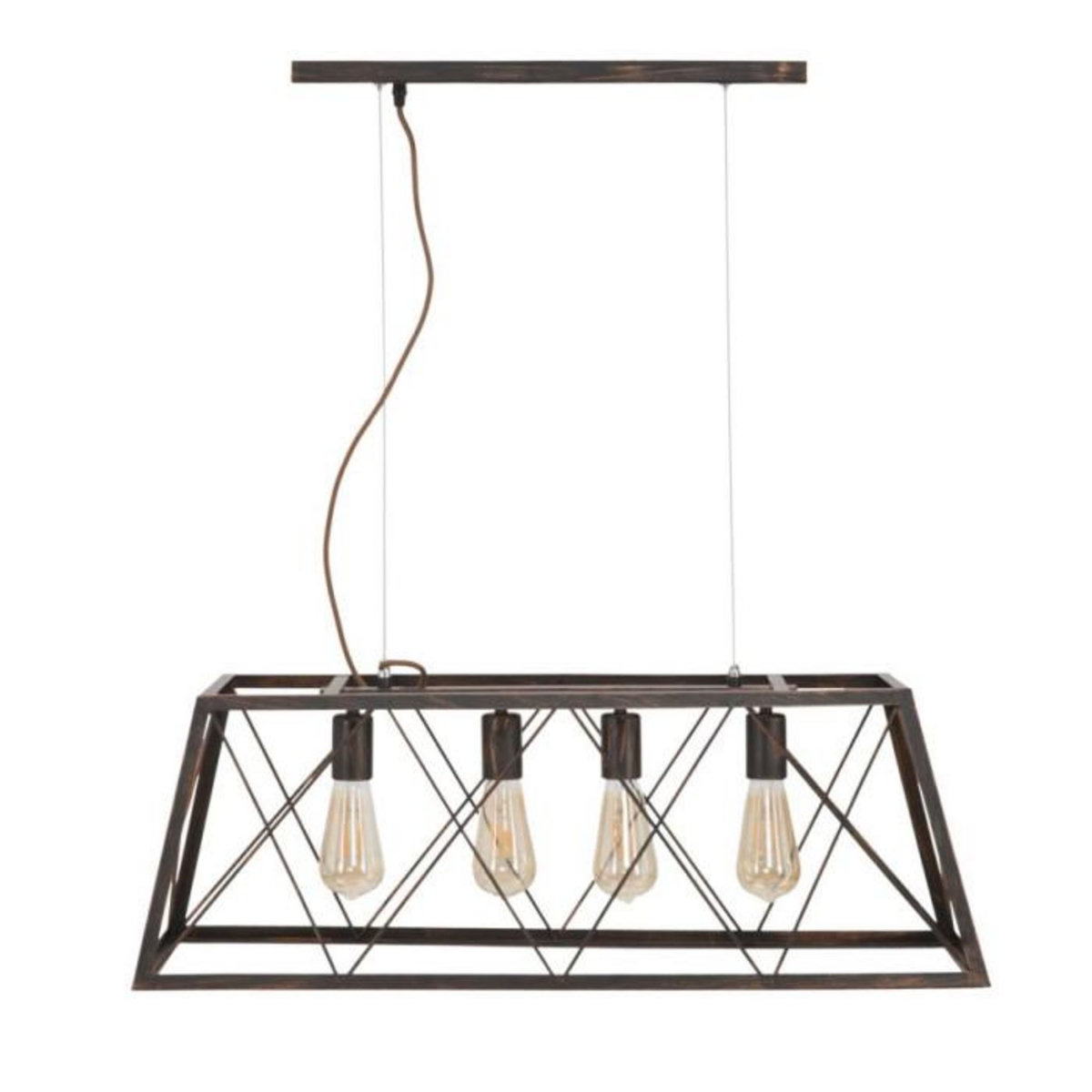 Paris Prix Plafonnier en Métal  Industry  78cm Noir