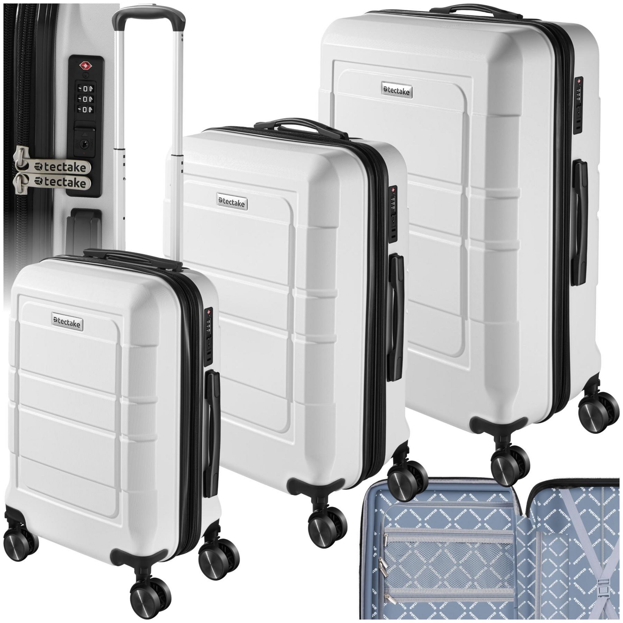 NUMADA Newteck Lot de 2 valises de voyage, taille moyenne 63