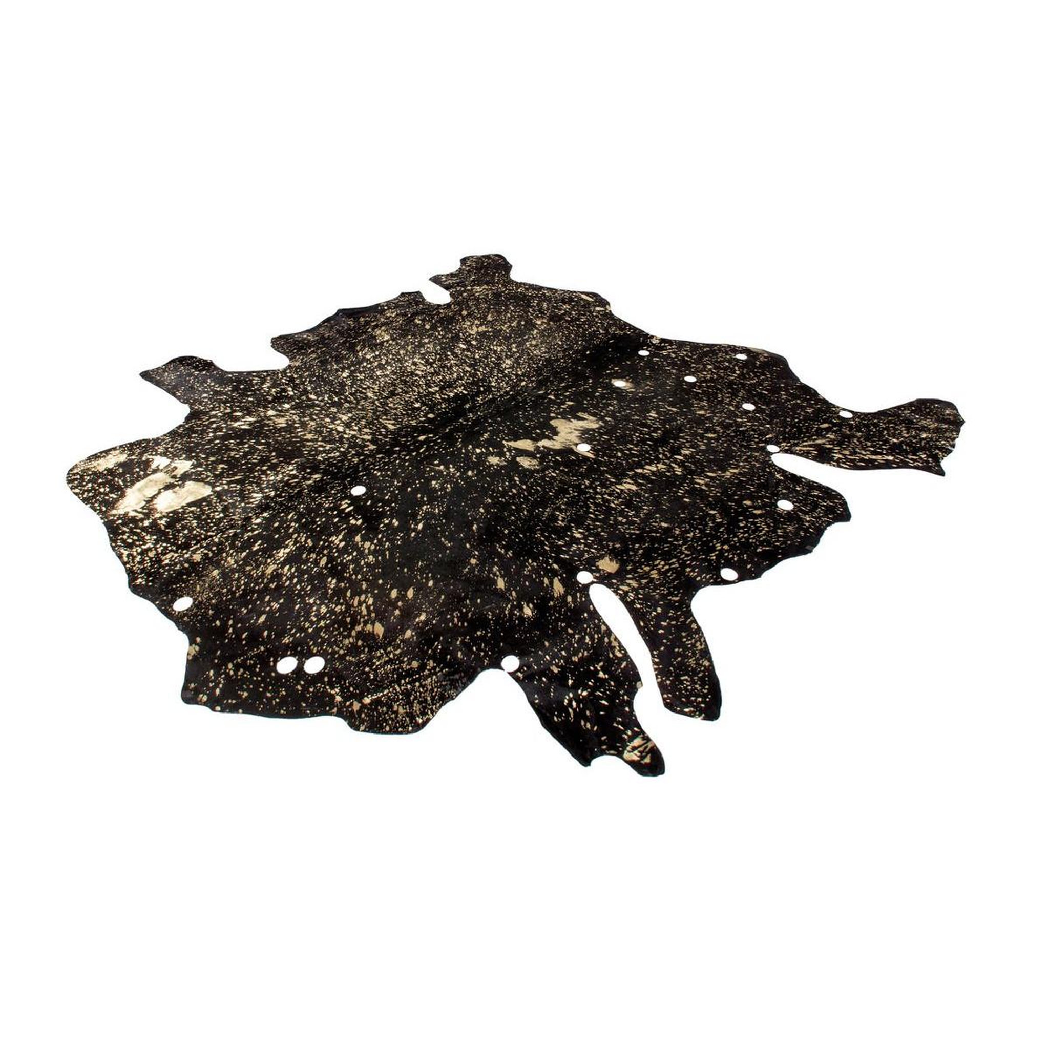 Voir la diapositive 4 : Paris Prix Tapis peau de vache  glam  noir & or