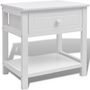 Voir la diapositive 2 : VIDAXL Table de chevet Bois Blanc
