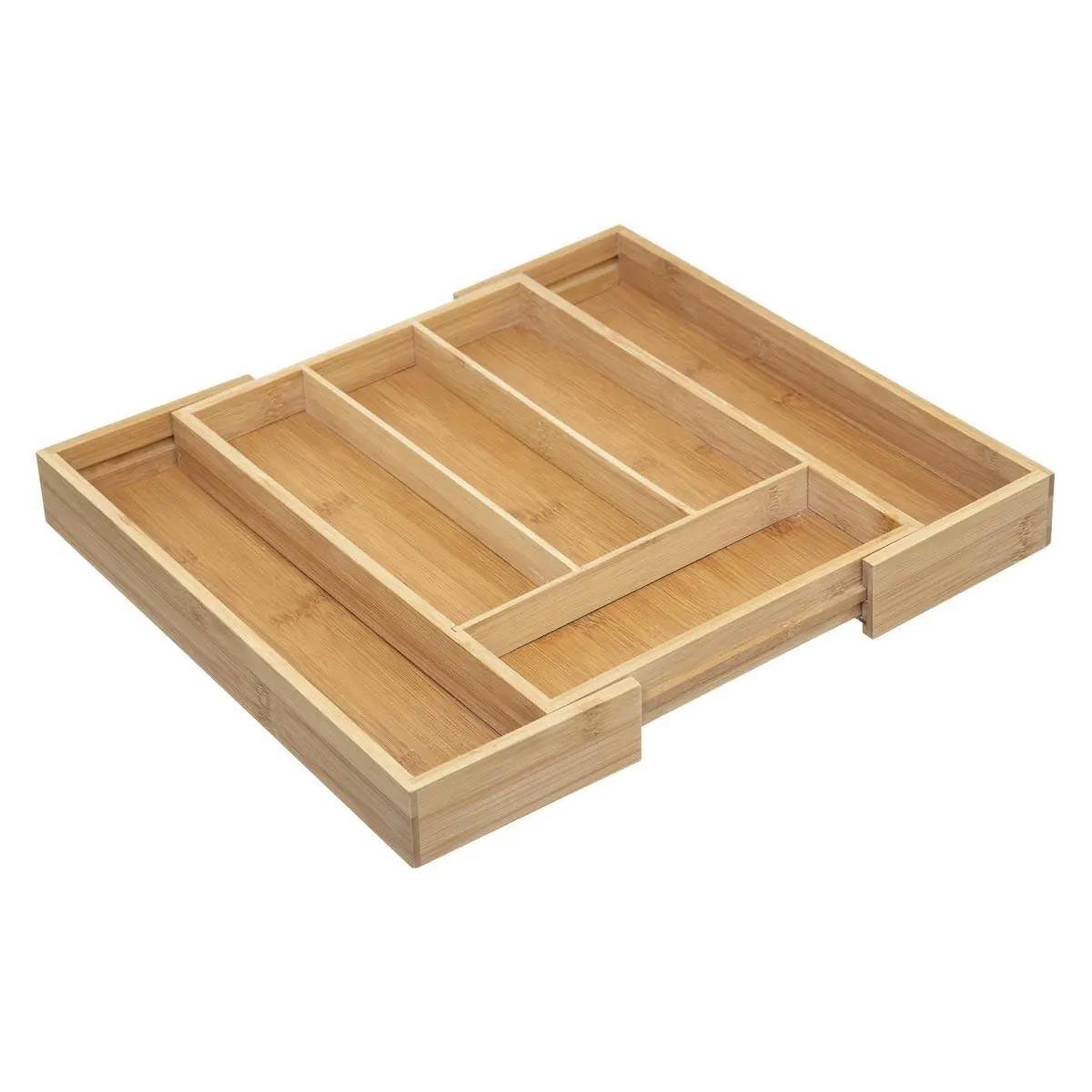 Voir la diapositive 2 : FIVE Range-couverts extensible bambou  paco  35cm naturel