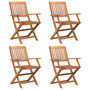 Voir la diapositive 4 : VIDAXL Ensemble a manger de jardin 5 pcs Bois d'acacia solide