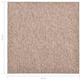 Voir la diapositive 6 : VIDAXL Dalles de tapis de sol 20 pcs 5 m^2 50x50 cm Beige