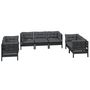Voir la diapositive 3 : VIDAXL Salon de jardin 7 pcs avec coussins bois de pin massif