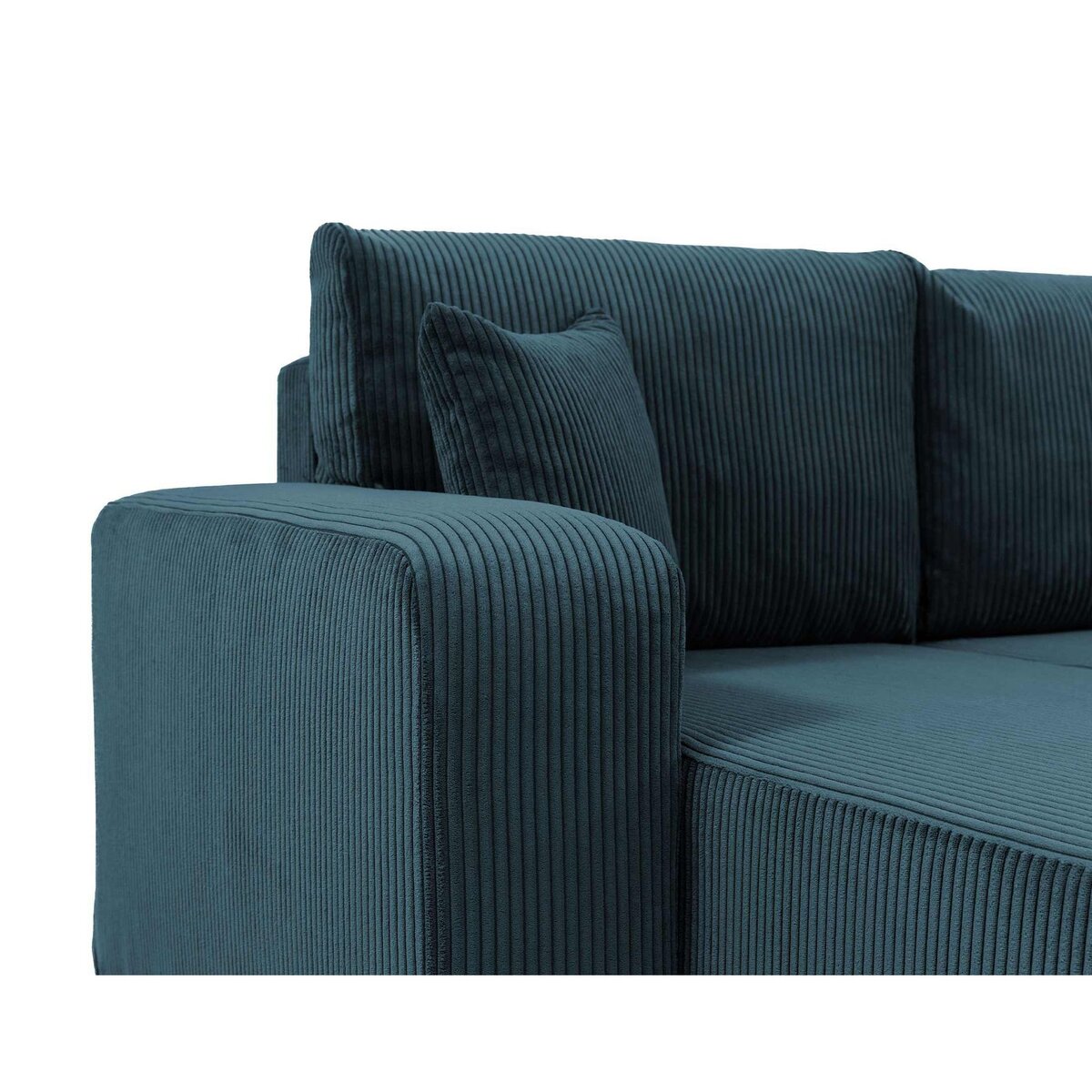 BEST MOBILIER Artemisa - canapé panoramique en u - 7 places - convertible avec coffre - en velours côtelé