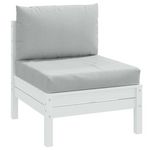 VIDAXL Coussins de palette lot de 2 gris clair melange tissu