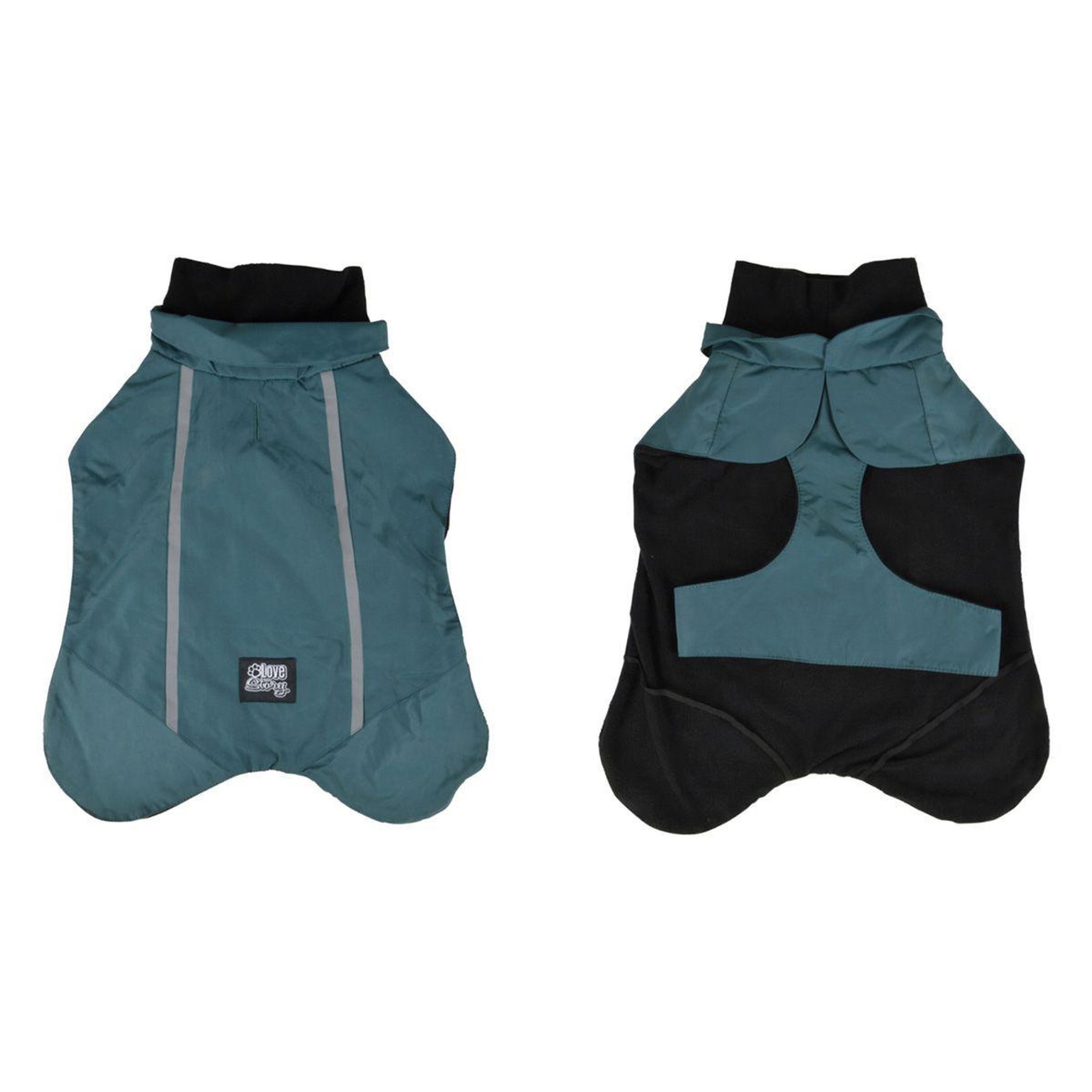 LOVE STORY Veste imperméable chien  polaire  35cm émeraude