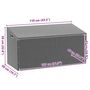 Voir la diapositive 6 : VIDAXL Boîte de rangement de jardin beige 110x50x58 cm resine tressee