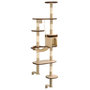 Voir la diapositive 3 : VIDAXL Arbre a chat en sisal Montage mural 194 cm Beige et marron