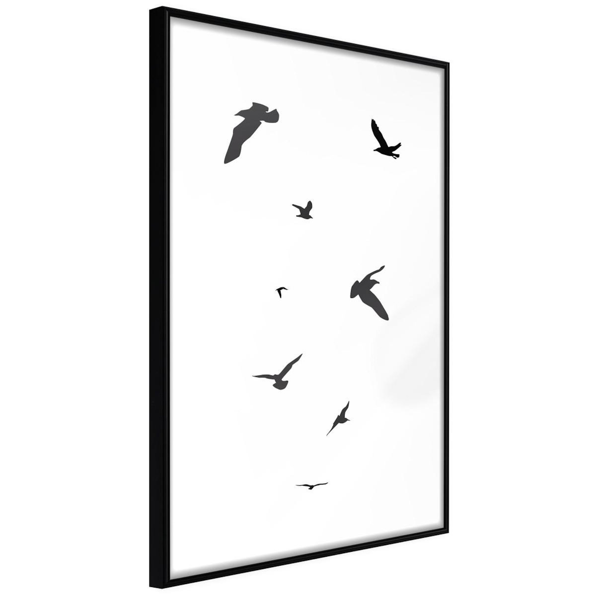 Paris Prix Affiche Murale Encadrée  Birds
