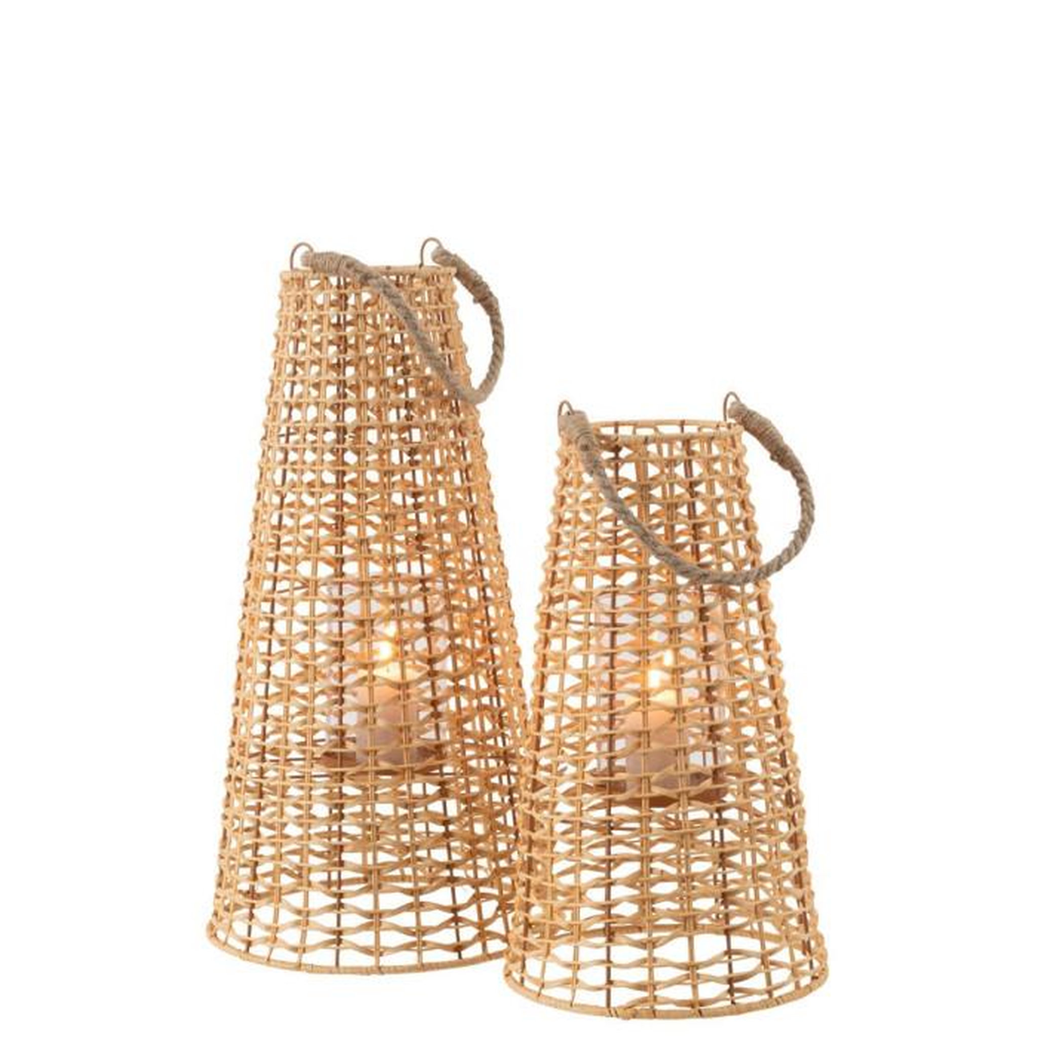 Voir la diapositive 5 : Paris Prix Lanterne en Rotin  Anais  55cm Naturel