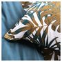 Voir la diapositive 3 : TODAY Parure housse de couette coton 57fils motif tropical EMMA