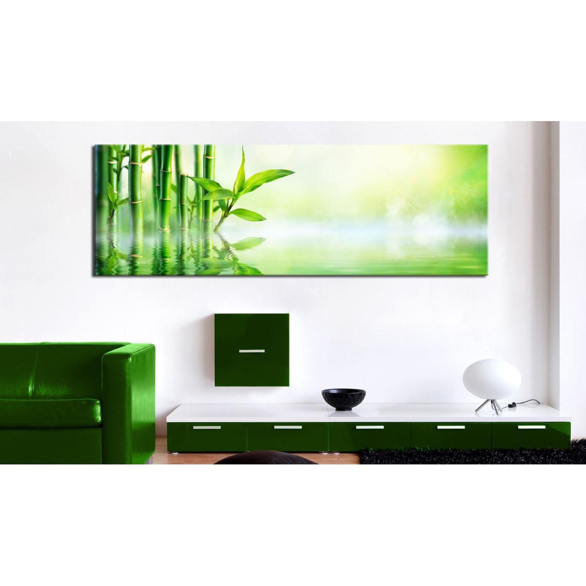 Voir la diapositive 2 : Paris Prix Tableau imprimé  green bamboo