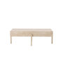 Voir la diapositive 2 : Paris Prix Table Basse Effet Travertin  Vadholmen  126cm Beige