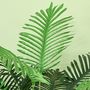 Voir la diapositive 6 : HOMCOM Palmier artificiel H.1,6 m arbre artificiel tronc branches lichen feuilles grand réalisme pot inclus