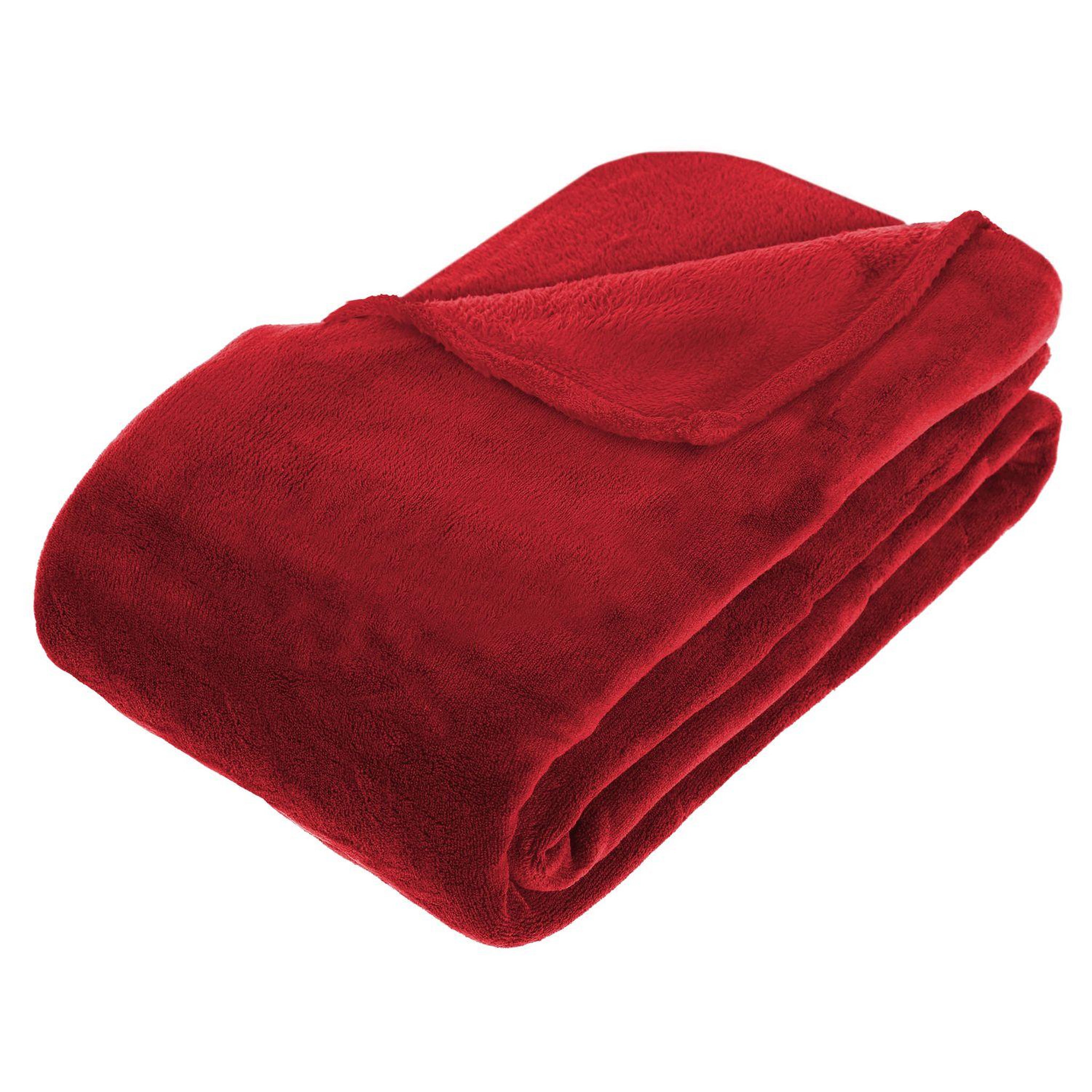 Voir la diapositive 1 : ATMOSPHERA Plaid en Microfibre uni