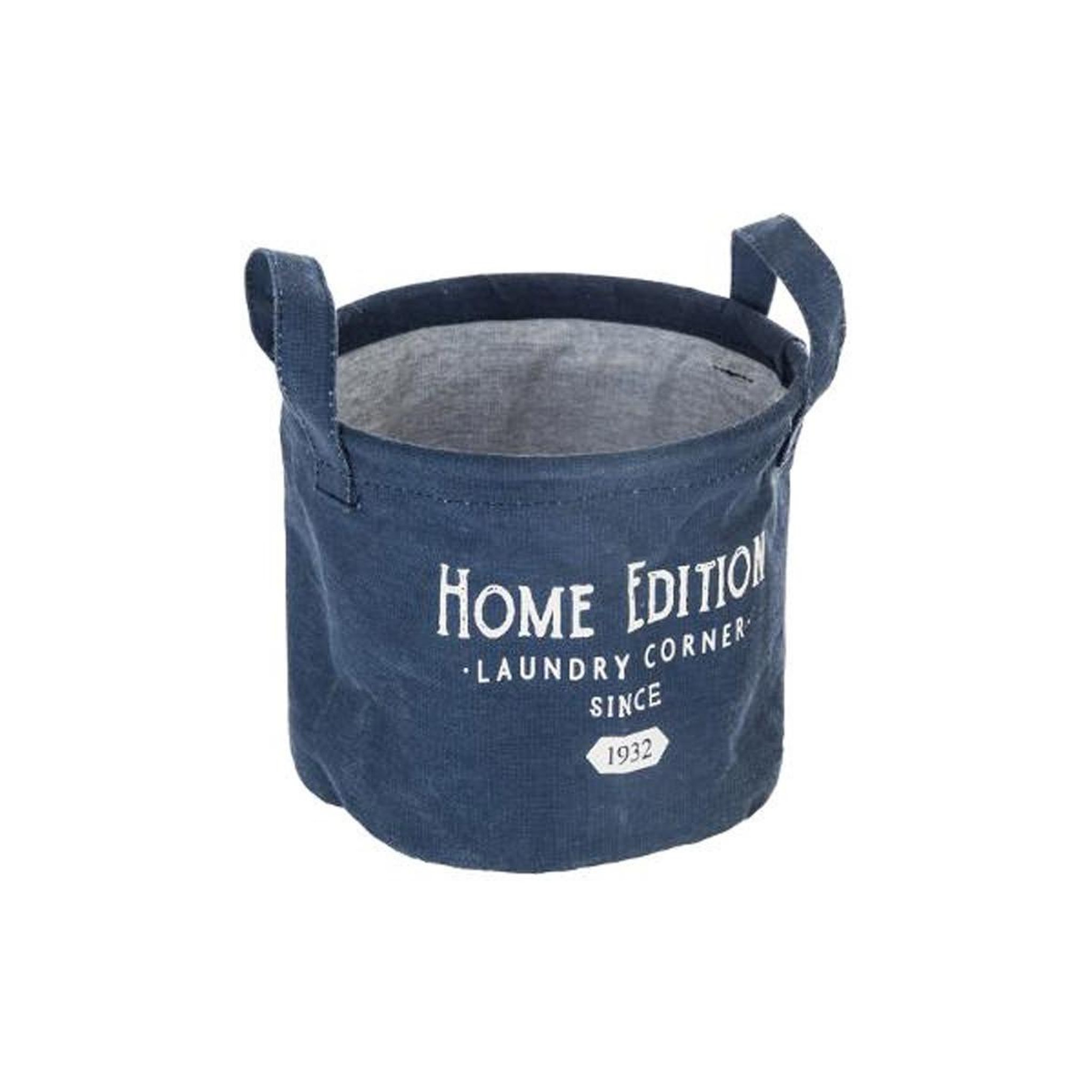 ATMOSPHERA Panier de Rangement  Collect  16cm Bleu Foncé