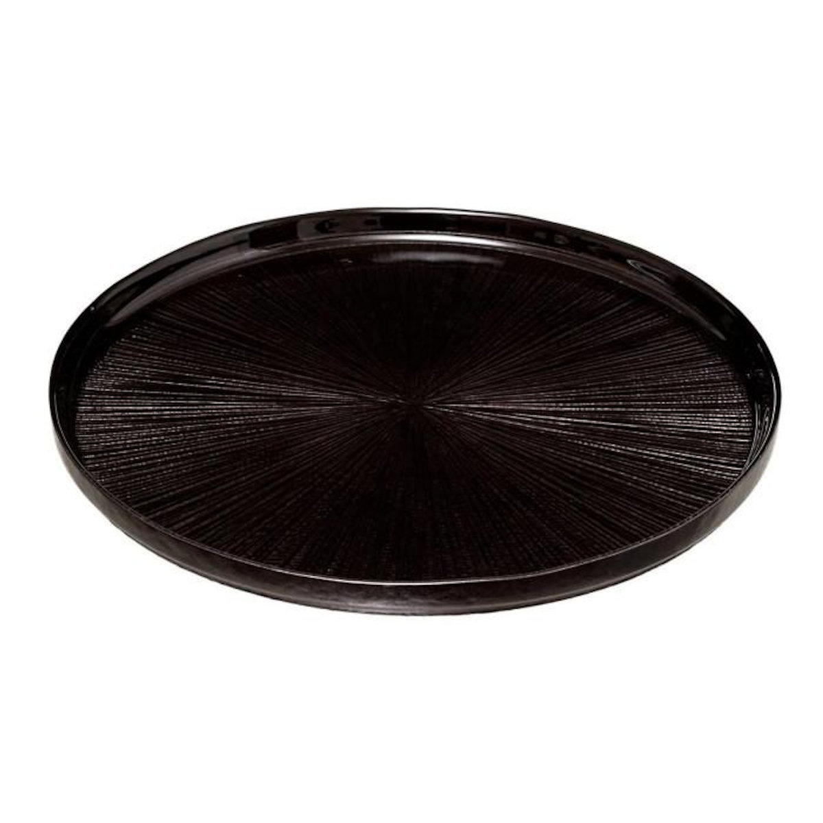 SECRET DE GOURMET Lot de 6 Assiettes Plates  Astra  28cm Noir