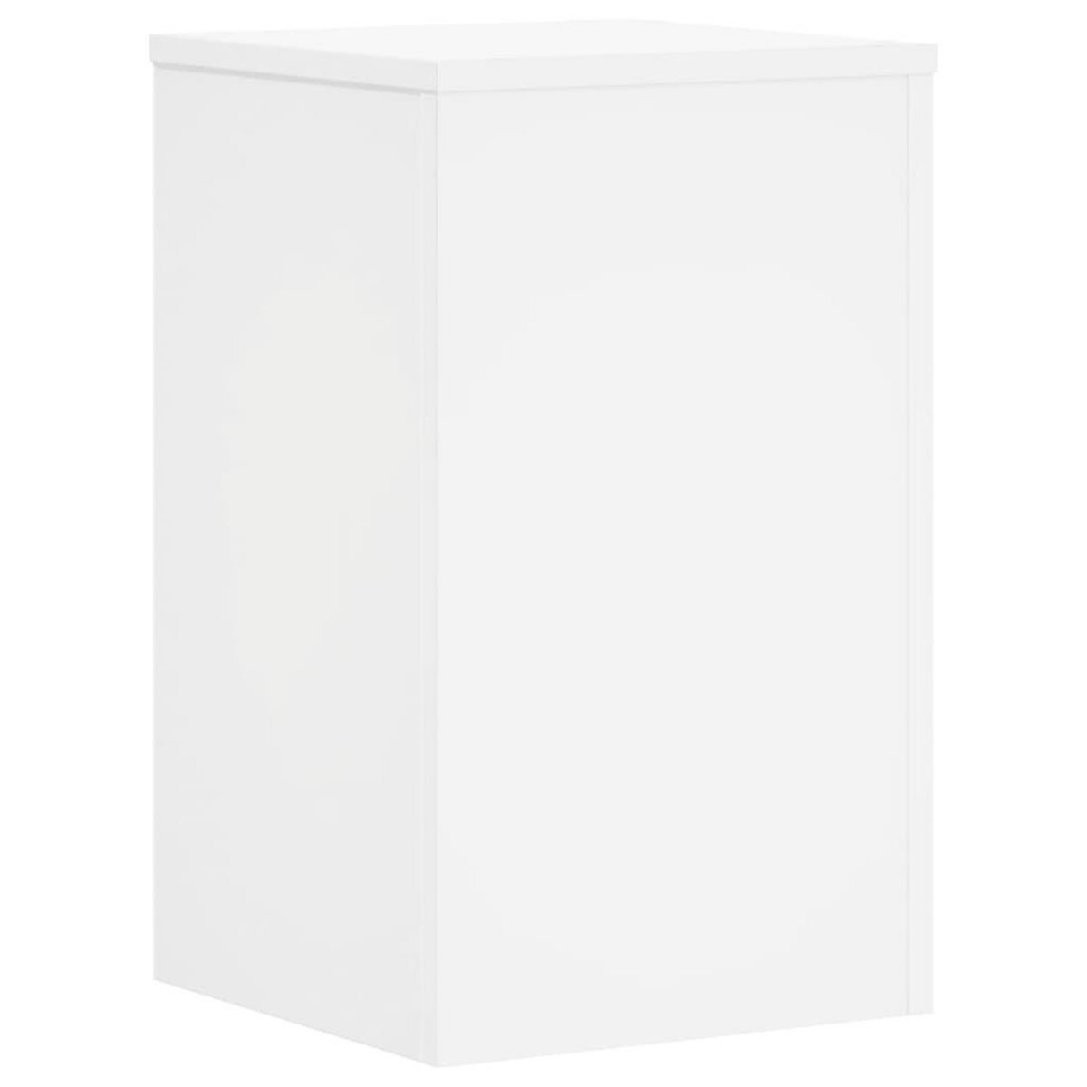 VIDAXL Supports pour plantes 2 pcs blanc 30x30x50 cm bois d'ingenierie