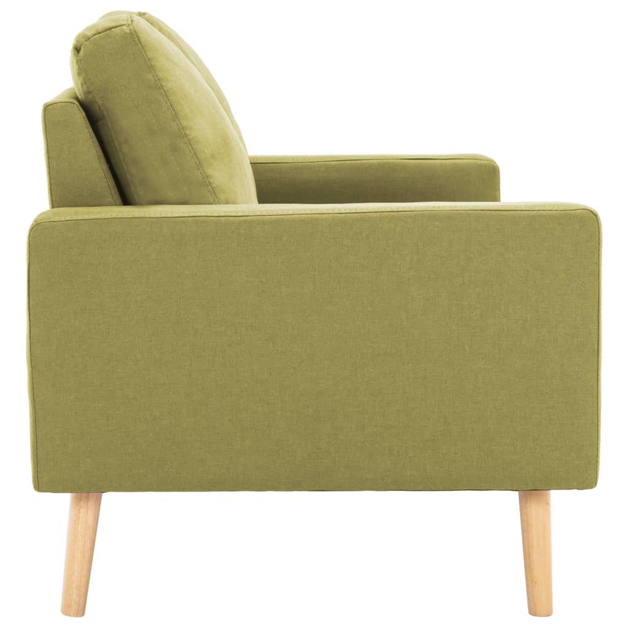 Voir la diapositive 4 : VIDAXL Canape a 2 places Vert Tissu