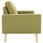 Voir la diapositive 4 : VIDAXL Canape a 2 places Vert Tissu