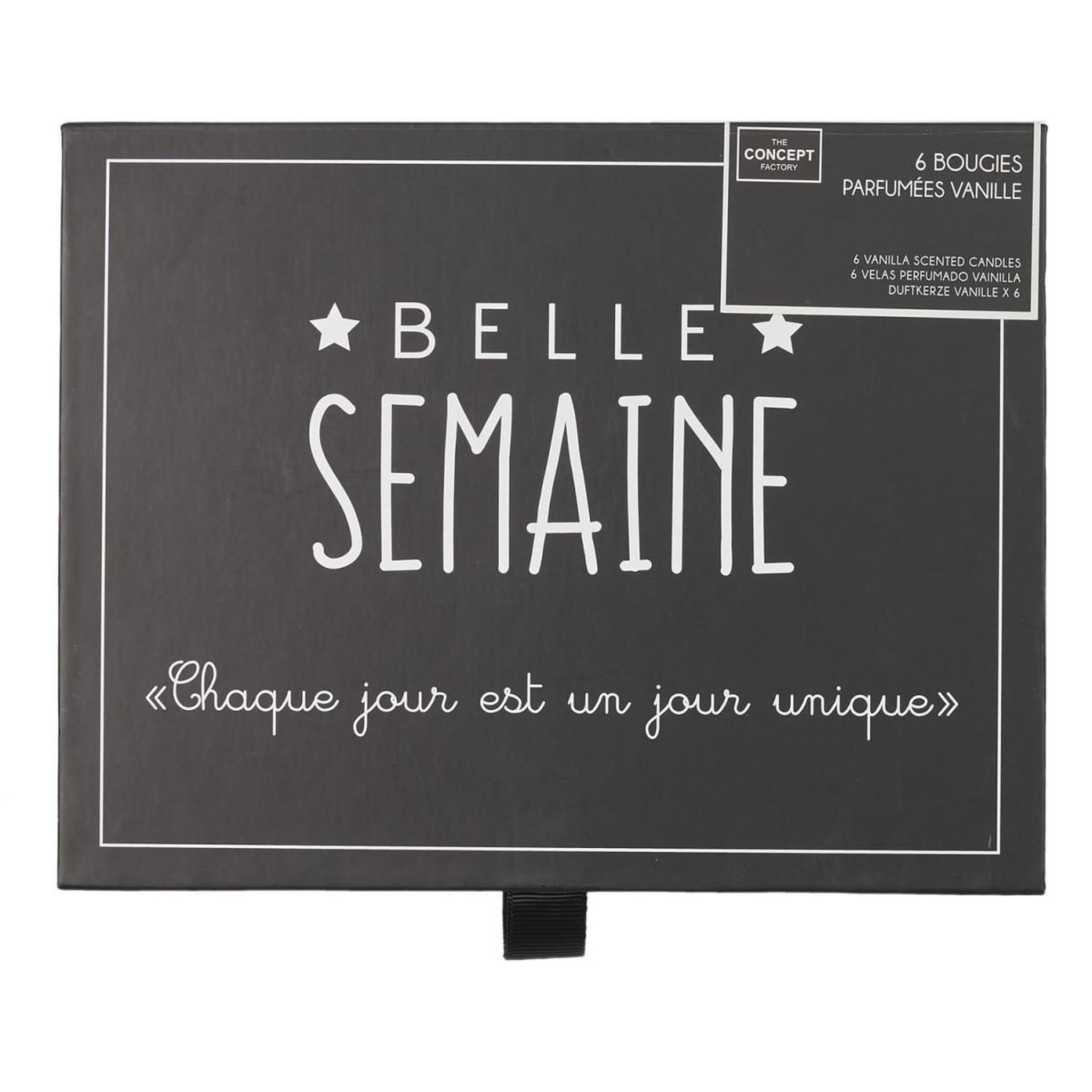 Voir la diapositive 4 : The Home Deco Factory Coffret 6 Bougies Parfumées  Humeur  31g Vanille
