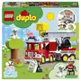 LEGO DUPLO Town 10969 - Le Camion de Pompiers, Jouet Enfants 2 Ans, avec Lumières et Sirène