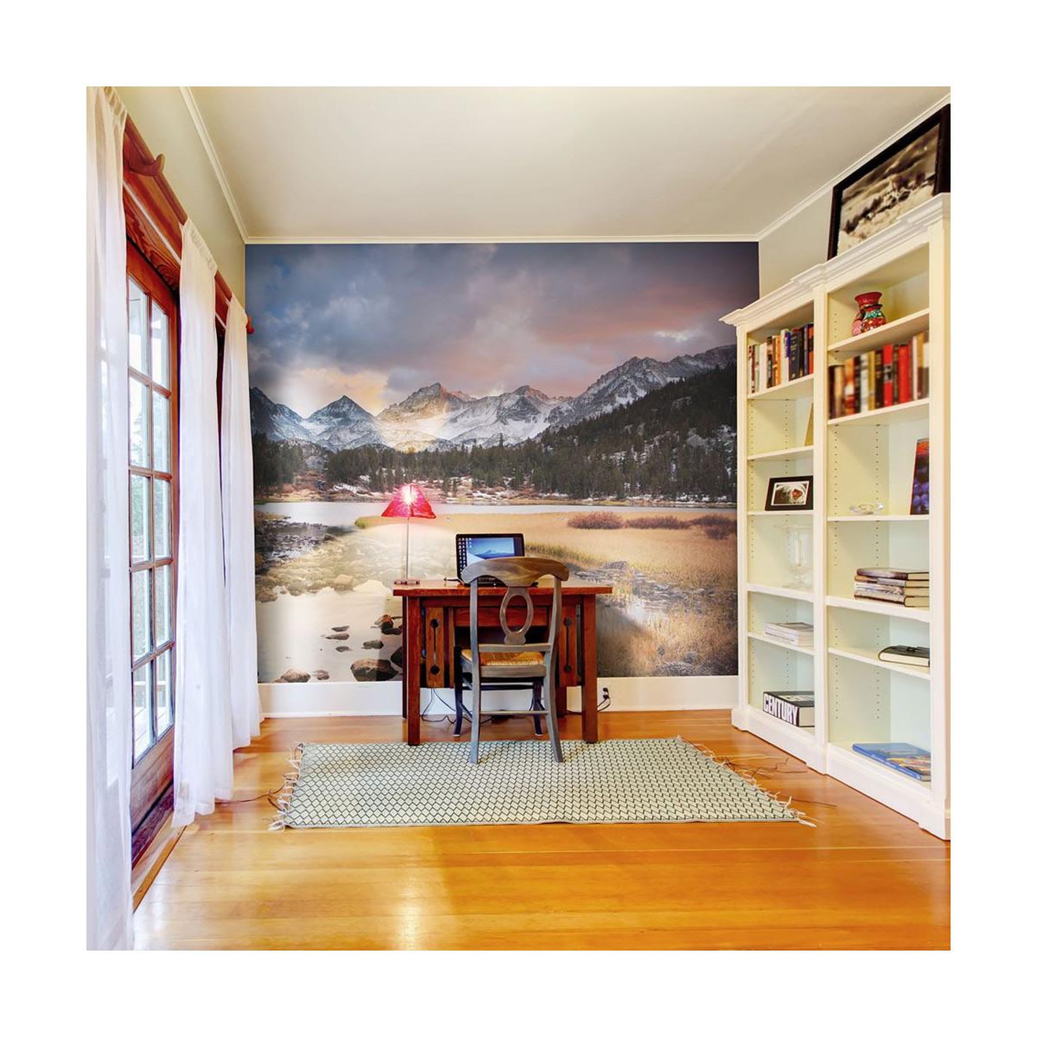 Voir la diapositive 1 : Paris Prix Papier Peint  Paysage de Montagne Printemps Arrive