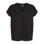 Vero Moda T-shirt Noir Femme Vero Moda Karin Ava. Coloris disponibles : Noir