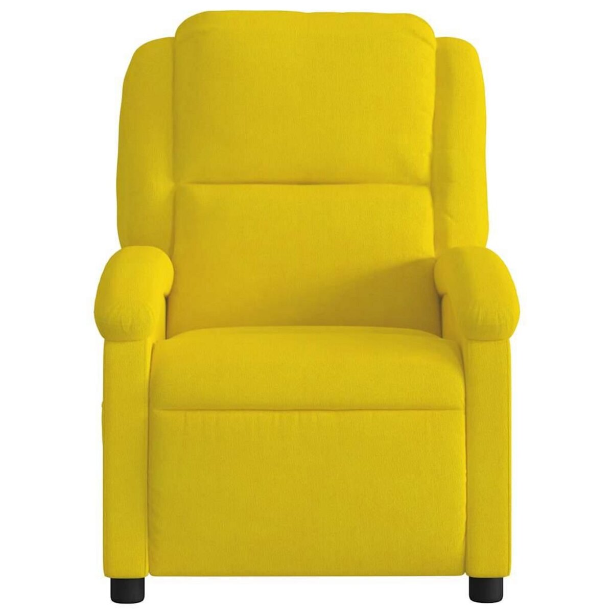 VIDAXL Fauteuil de massage inclinable jaune velours