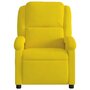 Voir la diapositive 4 : VIDAXL Fauteuil de massage inclinable jaune velours