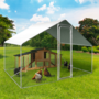Voir la diapositive 2 : ID MARKET Bâche waterproof blanche 3,4x2 M 150 gr pour enclos poulaillers