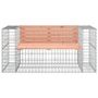 Voir la diapositive 3 : VIDAXL Banc jardin design gabion 143x71x65,5 cm bois massif de douglas