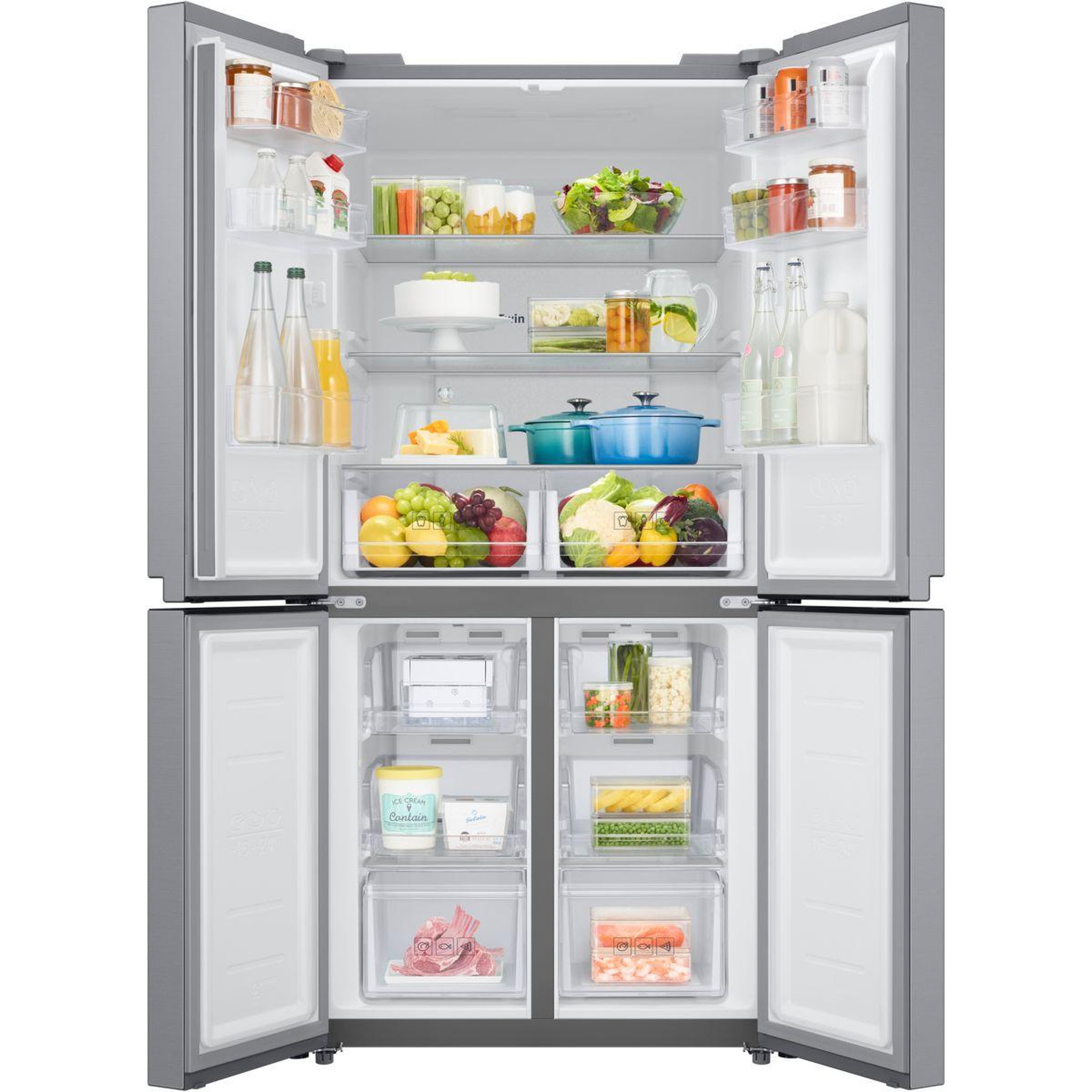 Voir la diapositive 5 : Samsung Réfrigérateur multi portes rf48a400em9
